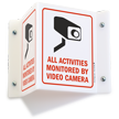 All Activities monitored By Video Camera Sign