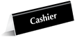 Cashier Engraved Table Top Tent Sign