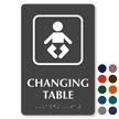 Braille Changing Table Sign With Graphic