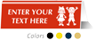Children Restroom Tabletop Custom Sign