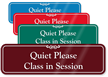 Quiet Please Class In Session Showcase Wall Sign