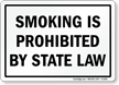 SMOKING PROHIBITED BY STATE LAW