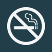 Contour/Esquire No Smoking Sign, 5.5in. x 5.5in.