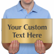 Custom Engraved Brass Sign, Text Upto 8 Lines
