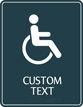 Custom Braille Regulatory Sign