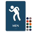 Men Party Restroom TactileTouch Braille Sign