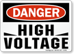 Danger High Voltage Sign