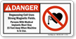 Danger   Degaussing Coil, Strong Magnetic Fields Sign