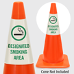 Designated Smoking Area Cone Collar