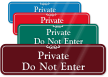 Private: Do Not Enter Sign