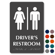 Driver's Restroom Tactile Touch Braille Sign