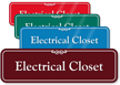 Electrical Closet ShowCase Sign