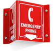 2-Sided Projecting Emergency Sign