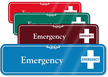 Emergency First-Aid Showcase Hospital Sign