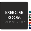 Exercise Room TactileTouch Braille Door Sign
