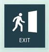 Exit w/Man/Door Symbol