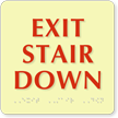 Exit Stair Down Sign