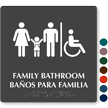 Family Tactile Touch Braille Bilingual Door Sign
