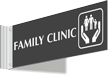 Family Clinic Corridor Projecting Sign