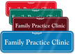 Family Practice Clinic Showcase Hospital Sign
