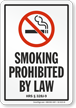 Hawaii Smoking Prohibited By Law Sign