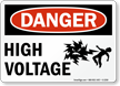 Danger High Voltage Sign