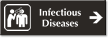 Infectious Diseases Engraved Sign with Right Arrow Symbol