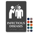 Infectious Disease TactileTouch Braille Hospital Sign