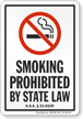 Kansas Smoking Is Prohibited No Smoking Sign
