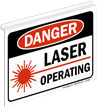 Danger Laser Operating (with graphic)