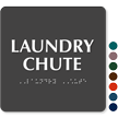 TactileTouch™ Laundry Chute Sign with Braille