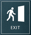 Exit Sign, 8.625 in. x 7.75 in.