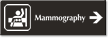 Mammography Engraved Sign, Breast Imaging Right Arrow Symbol