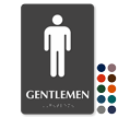 Gentlemen TactileTouch Braille Restroom Sign