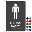 Men Fitting Room TactileTouch™ Sign with Braille