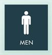 Men w/M Symbol Sign