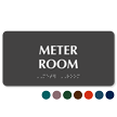 Meter Room TactileTouch Braille Sign