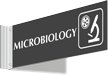 Microbiology Corridor Projecting Sign