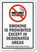 Minnesota Smoking Is Prohibited No Smoking Sign