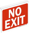 No Exit (white on red)