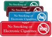 No Smoking or Electronic Cigarettes Sign with Graphic