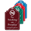 No Smoking On Premises ShowCase Sign