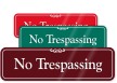 No Trespassing ShowCase™ Wall Sign