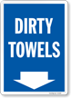 Dirty Towels Pool Rules Sign