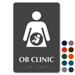 OB Clinic Braille Sign