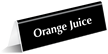 Orange Juice Tabletop Tent Sign