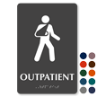 Outpatient TactileTouch Braille Hospital Sign