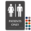 Patients Only TactileTouch Braille Door Sign