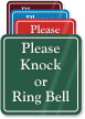 Please Knock Or Ring Bell ShowCase Wall Sign