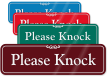 Please Knock ShowCase™ Wall Sign